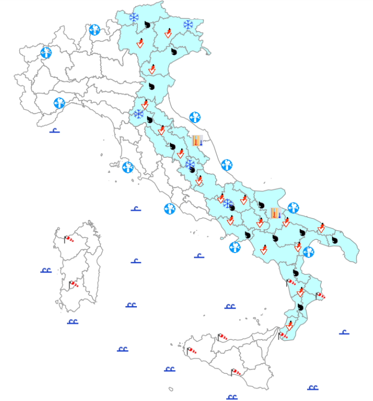 bollettino meteo protezione civile 17 aprile