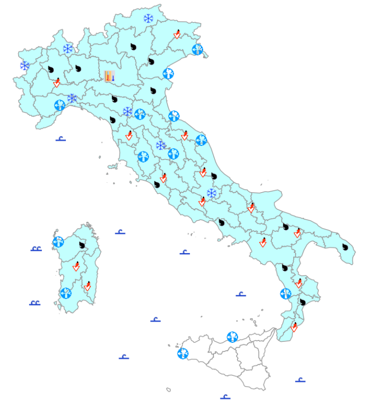 bollettino meteo protezione civile 18 aprile