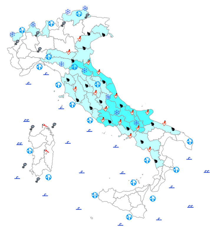 bollettino meteo protezione civile 20 aprile
