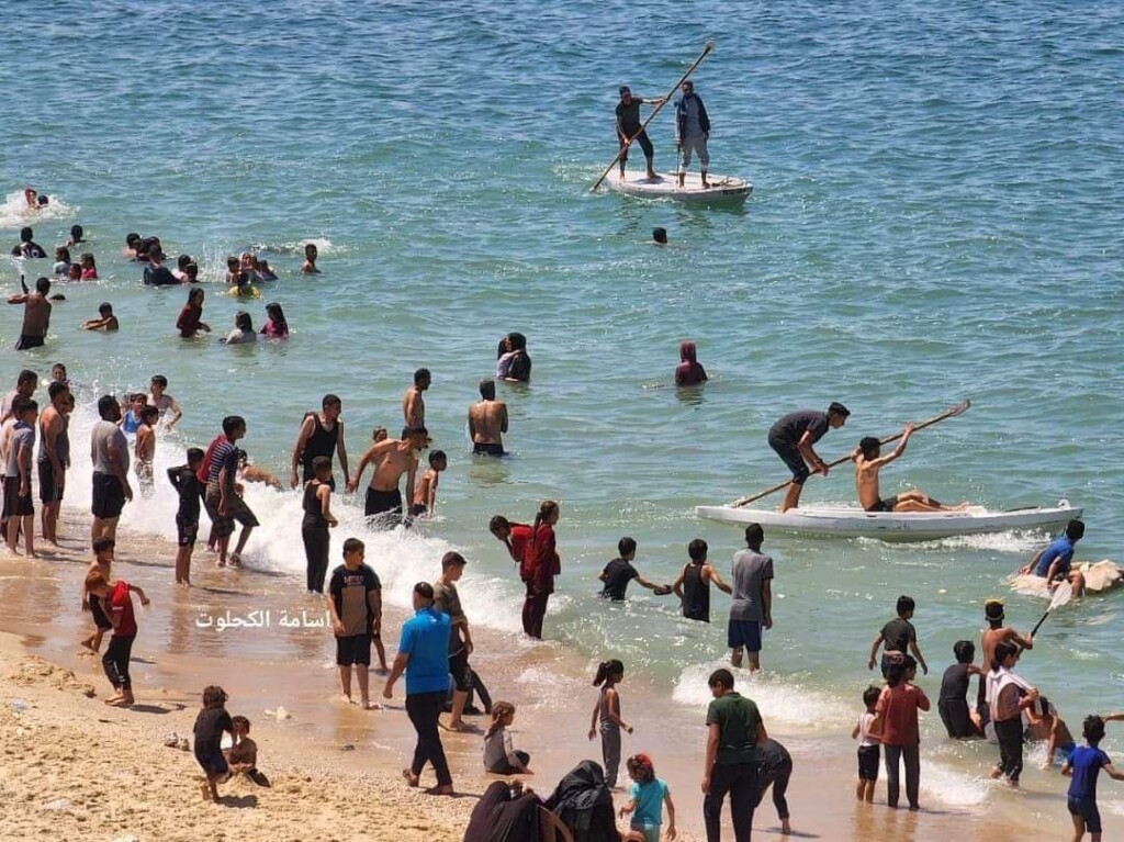 caldo spiagge striscia di gaza