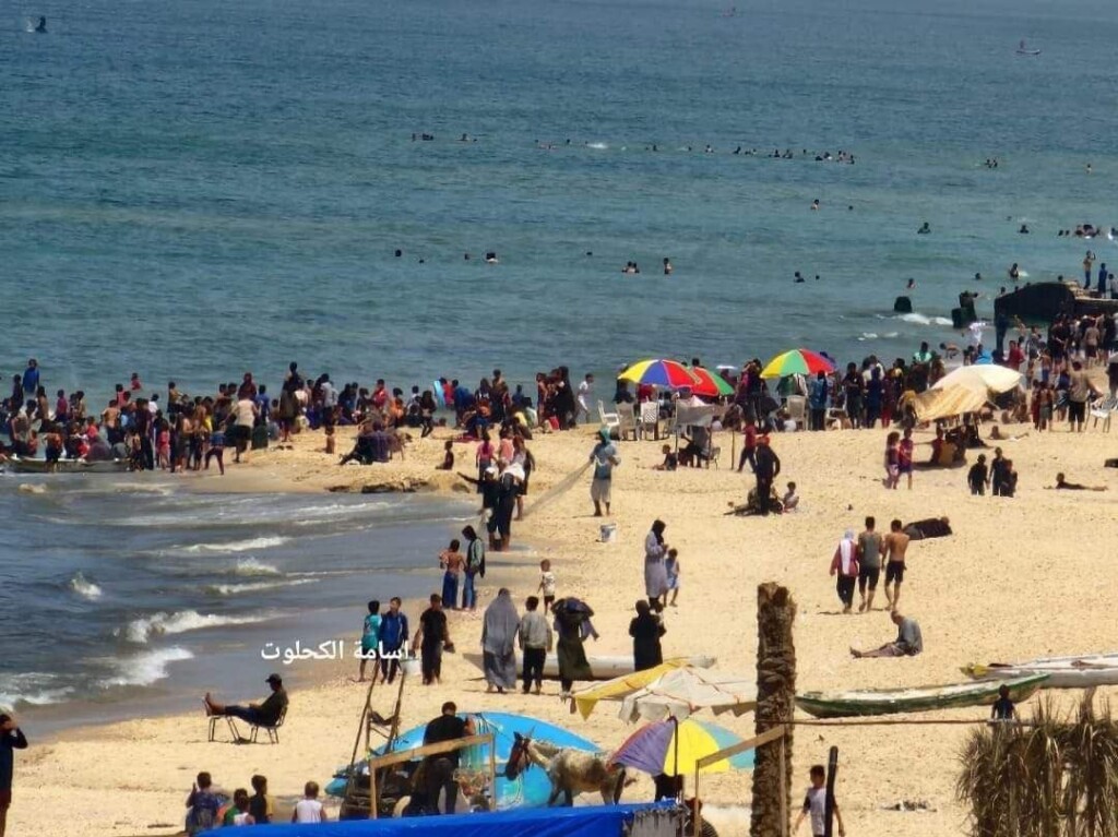 caldo spiagge striscia di gaza