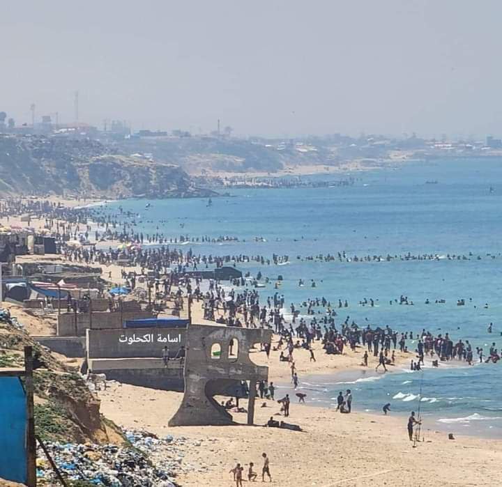 caldo spiagge striscia di gaza