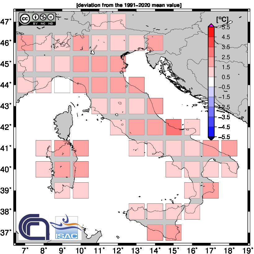 clima anomalie mensili marzo 2024