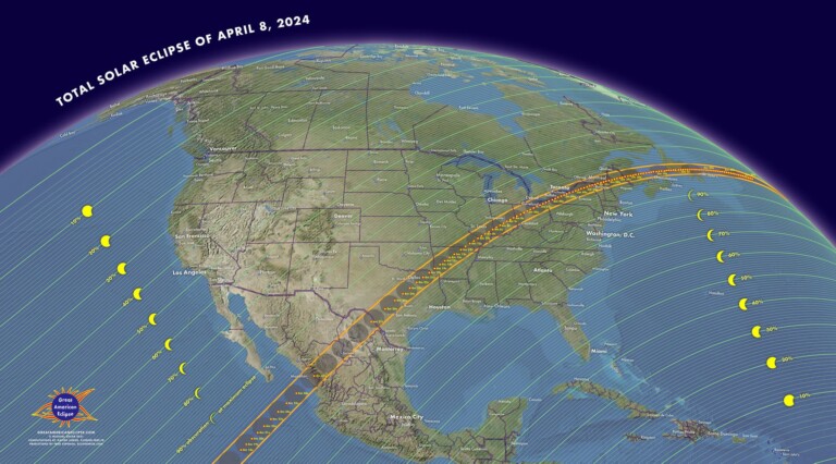 eclissi solare totale 8 aprile 2024