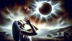 eclissi solare totale donna