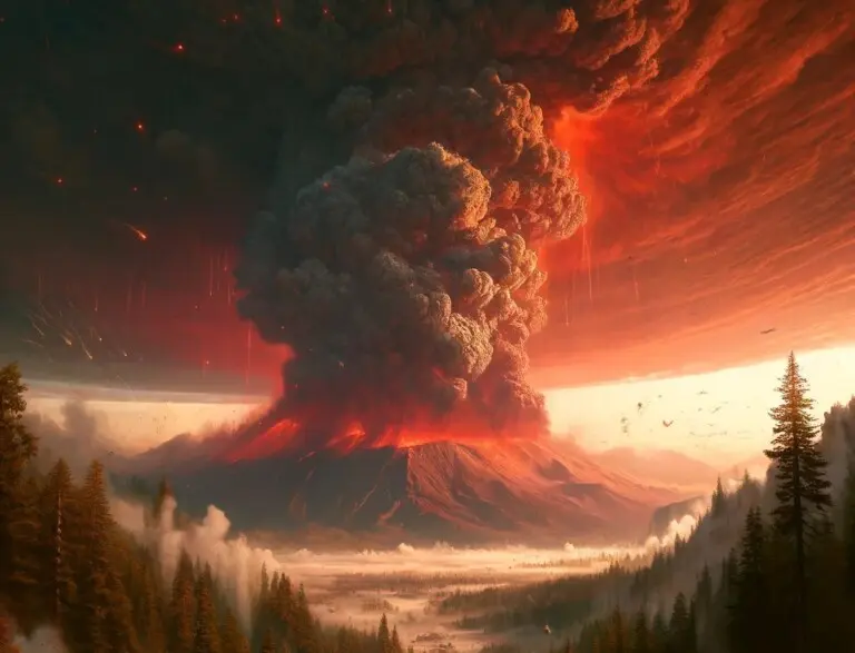 eruzione del supervulcano di Long Valley in California