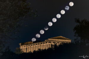 luna piena aprile tempio concordia valle templi