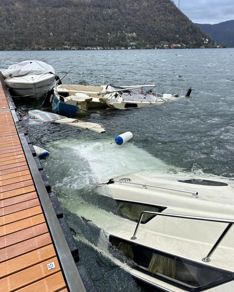 maltempo vento forte lago lugano