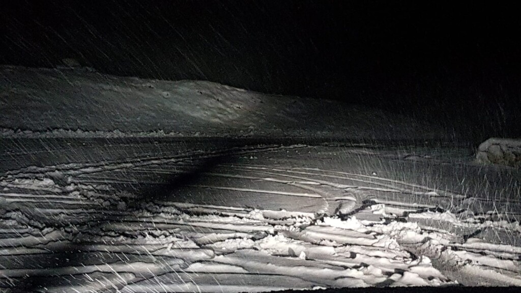 neve abruzzo notte