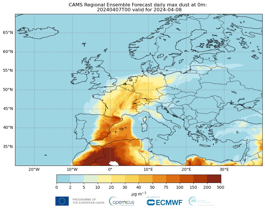 sabbia sahara particolato cams