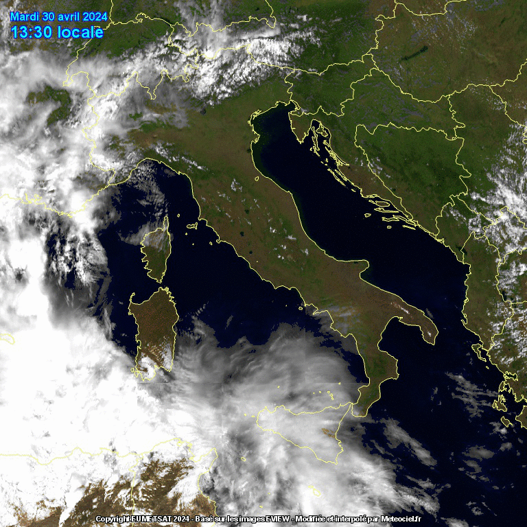 satellite meteo italia oggi