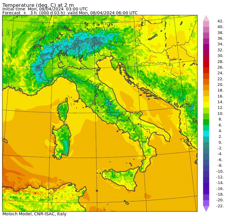 temperature minime oggi