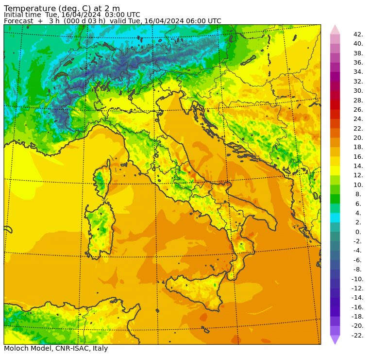 temperature minime oggi