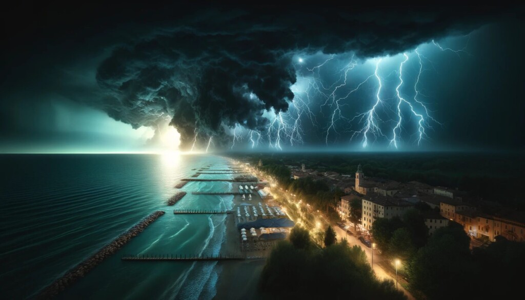 temporali notte maltempo allerta meteo