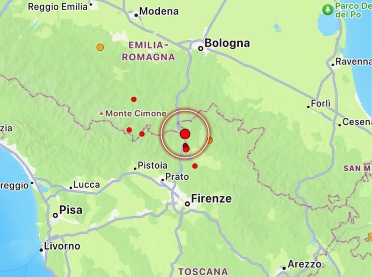 terremoto firenze bologna