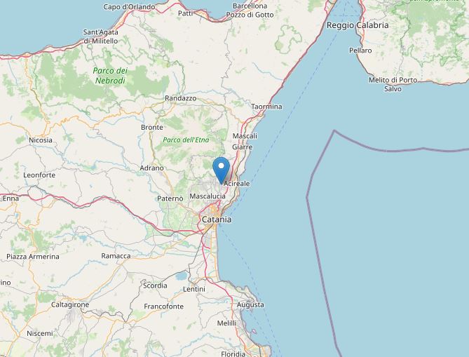 terremoto oggi catania viagrande sicilia