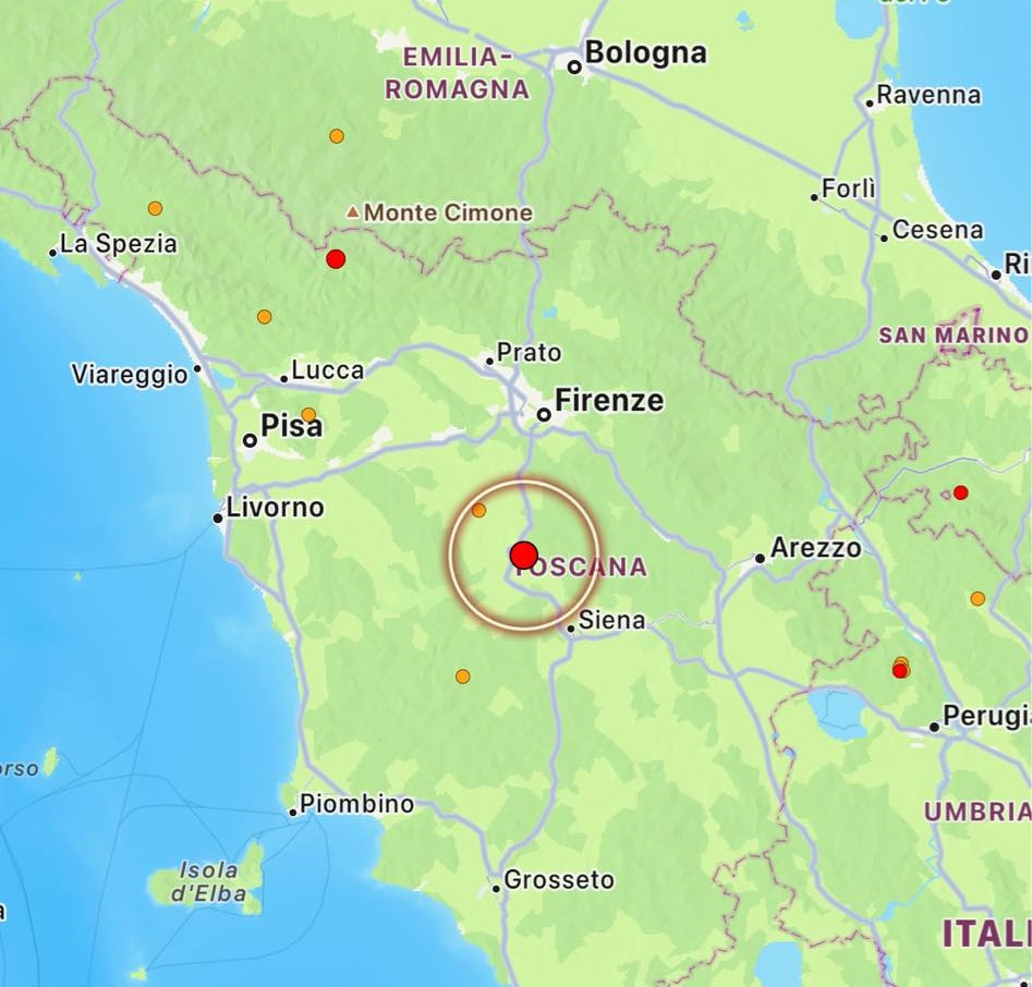 terremoto poggibonsi toscana