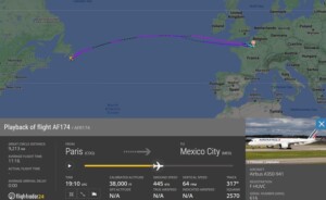 aereo air france parigi-messico torna indietro