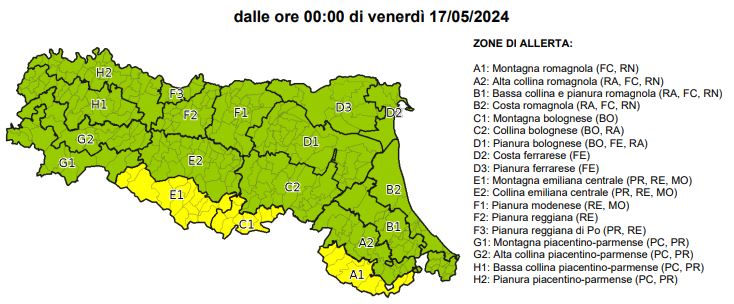 allerta meteo emilia romagna