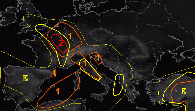 allerta meteo estofex 1 maggio 2024