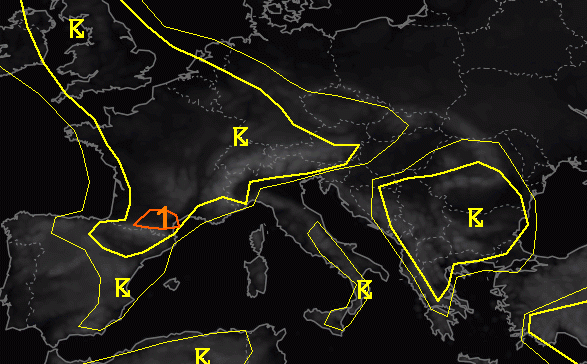 allerta meteo estofex oggi domani