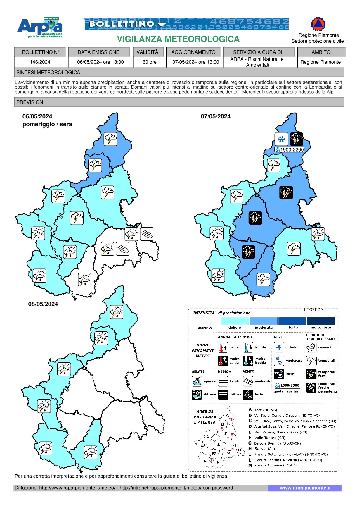 allerta meteo piemonte