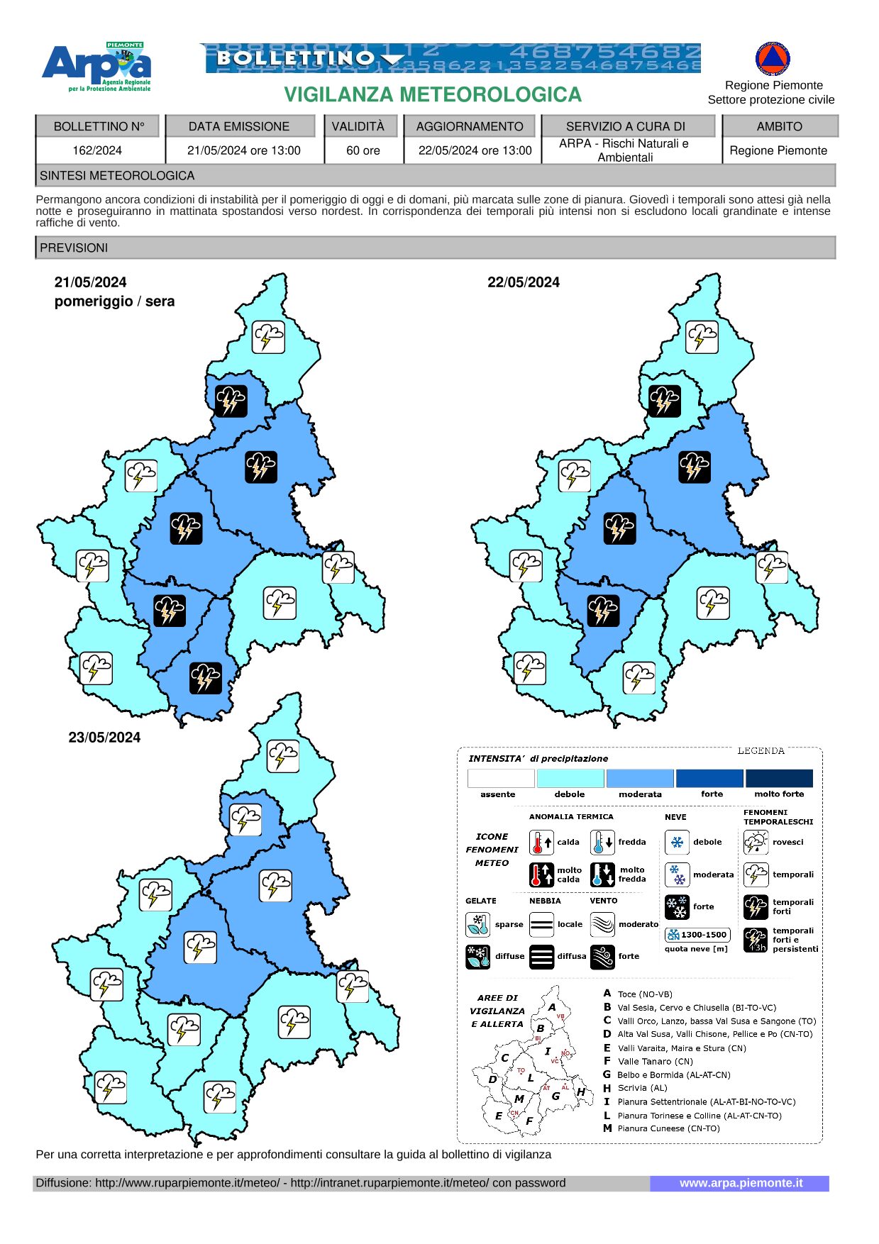 allerta meteo piemonte