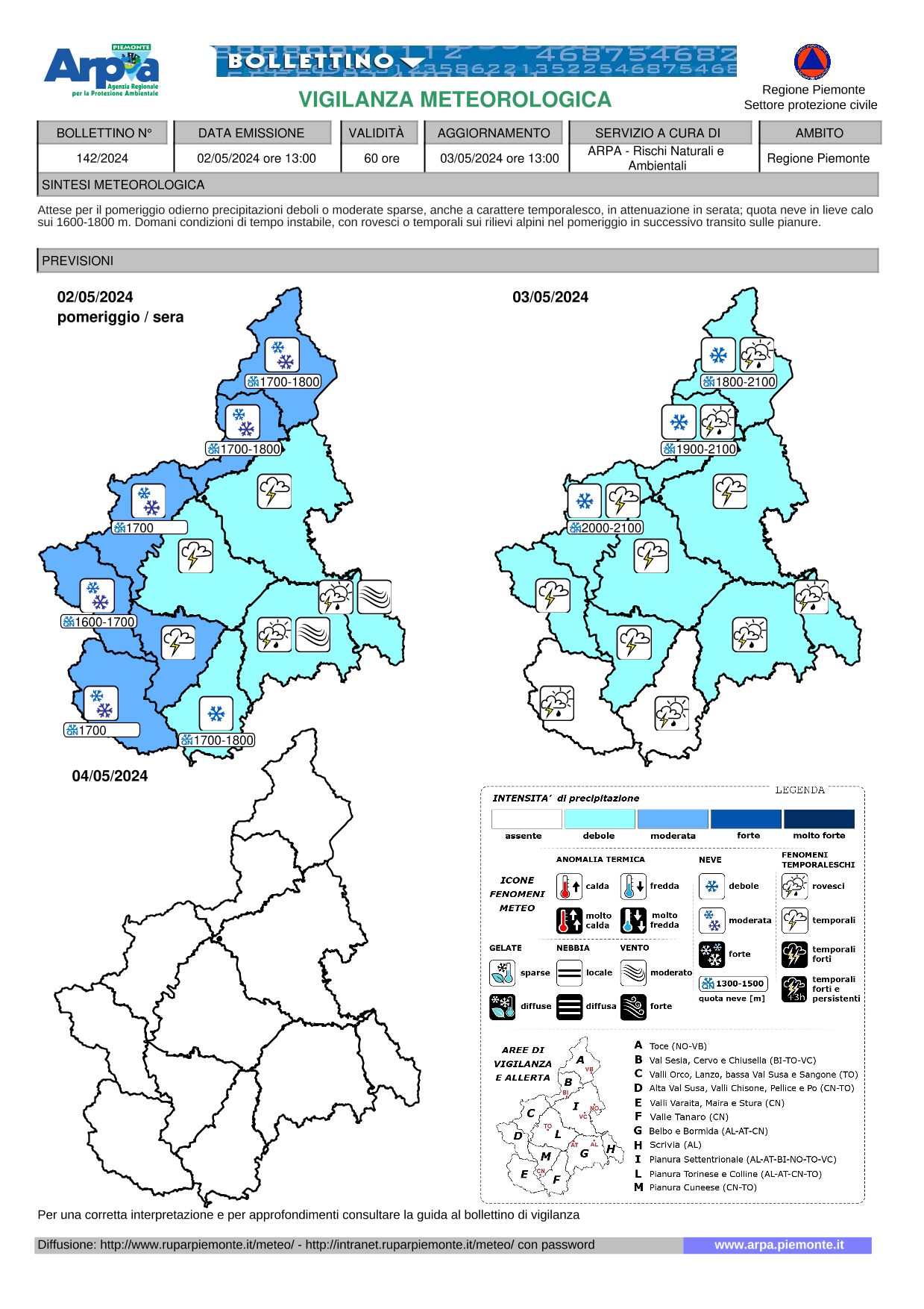 allerta meteo piemonte