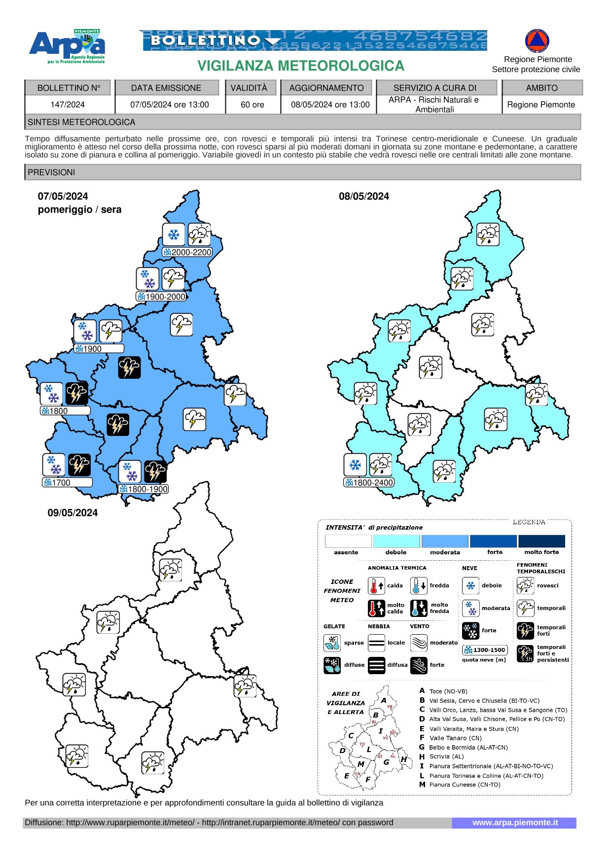 allerta meteo piemonte