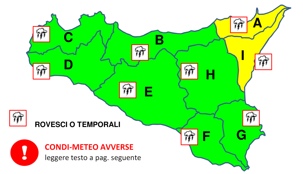 allerta meteo sicilia 9 maggio