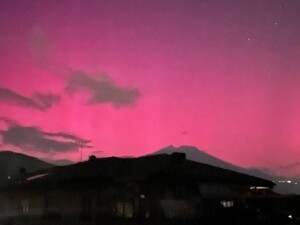 aurora polare notte italia