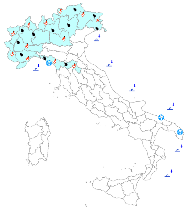 bollettino meteo protezione civile 17 maggio