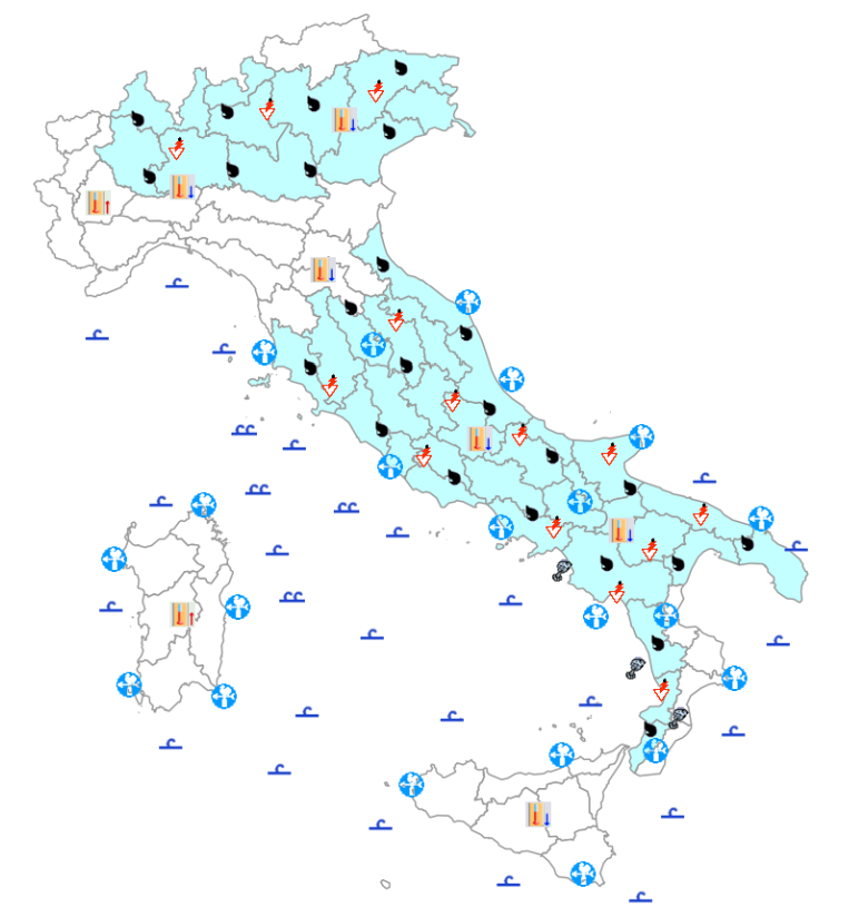 bollettino meteo protezione civile 3 maggio