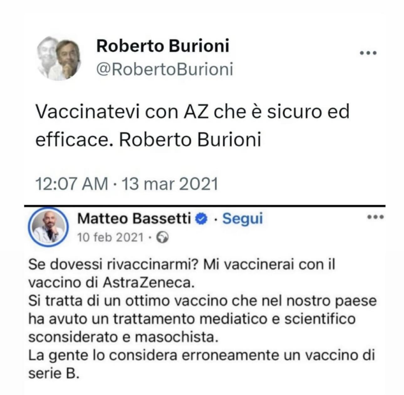 burioni bassetti astrazeneca