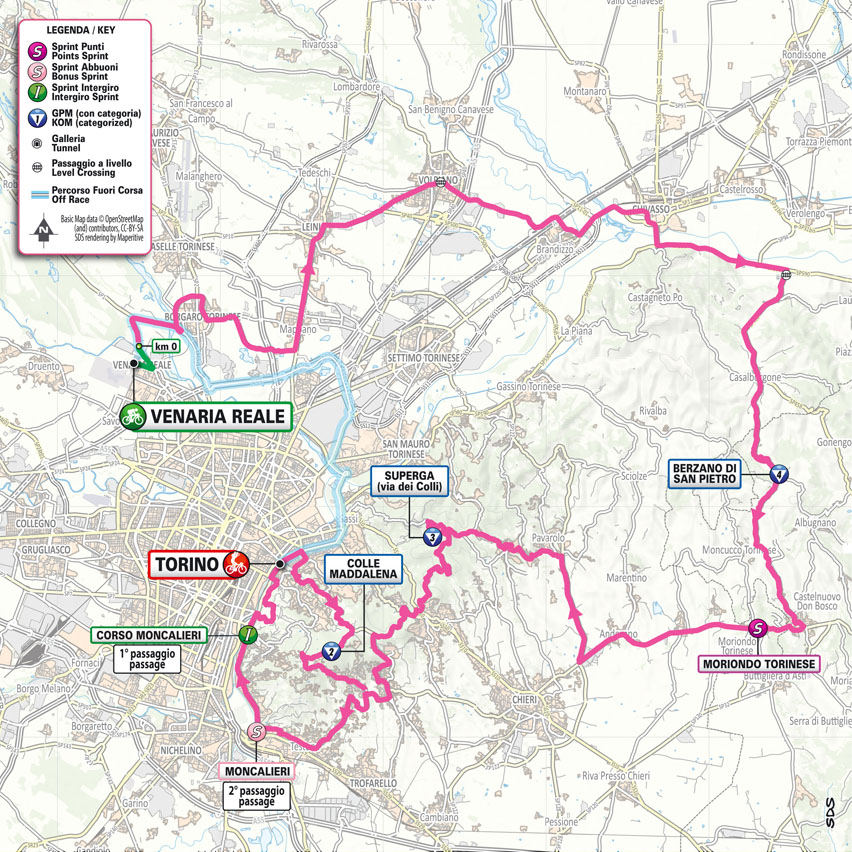 giro d'italia prima tappa torino