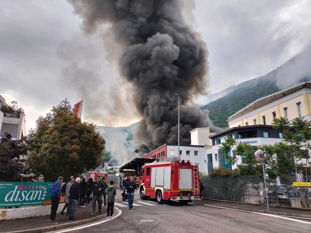 incendio bolzano oggi