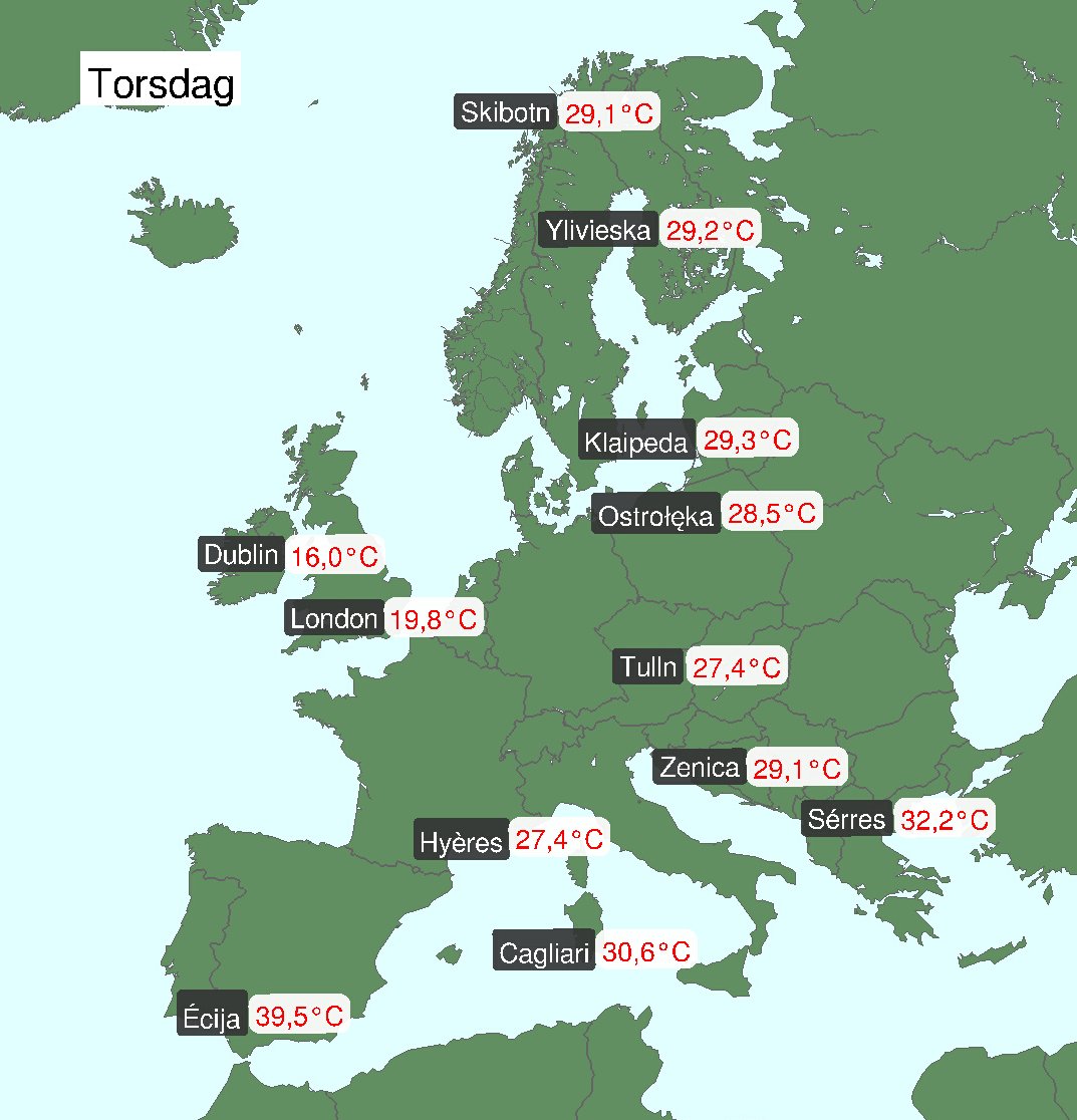temperature massime 30 maggio 2024