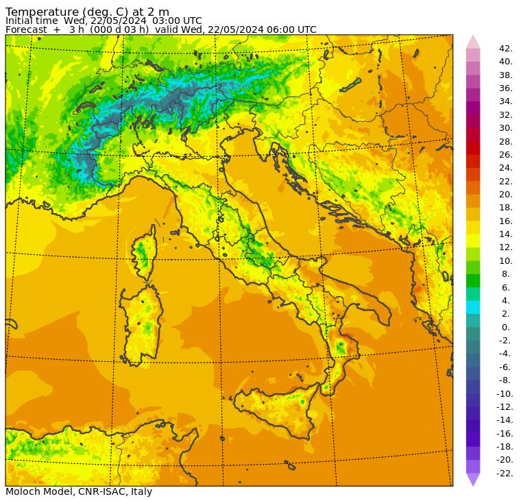 temperature minime oggi