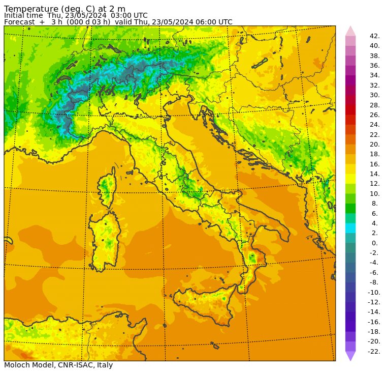 temperature minime oggi