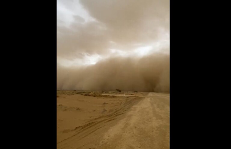 tempesta di polvere arabia saudita