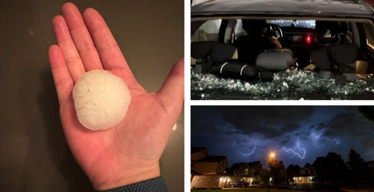 USA, violenti temporali in Colorado: grandine record a Denver