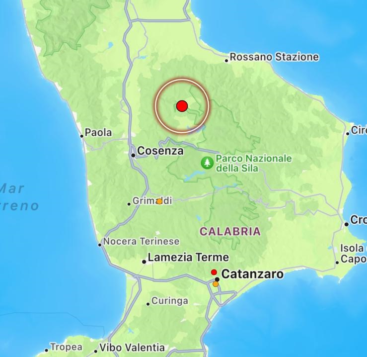 terremoto acri cosenza