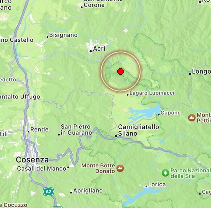 terremoto acri cosenza