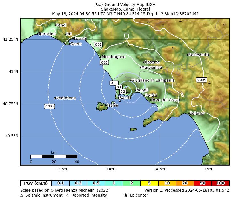 terremoto pozzuoli oggi napoli campania campi flegrei
