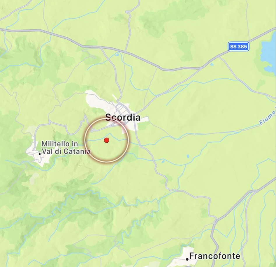terremoto scordia sicilia