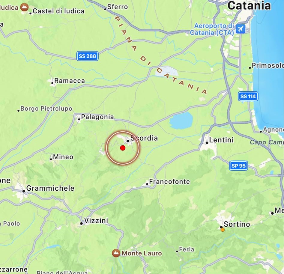 terremoto scordia sicilia