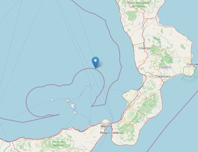 terremoto tirreno calabria stromboli