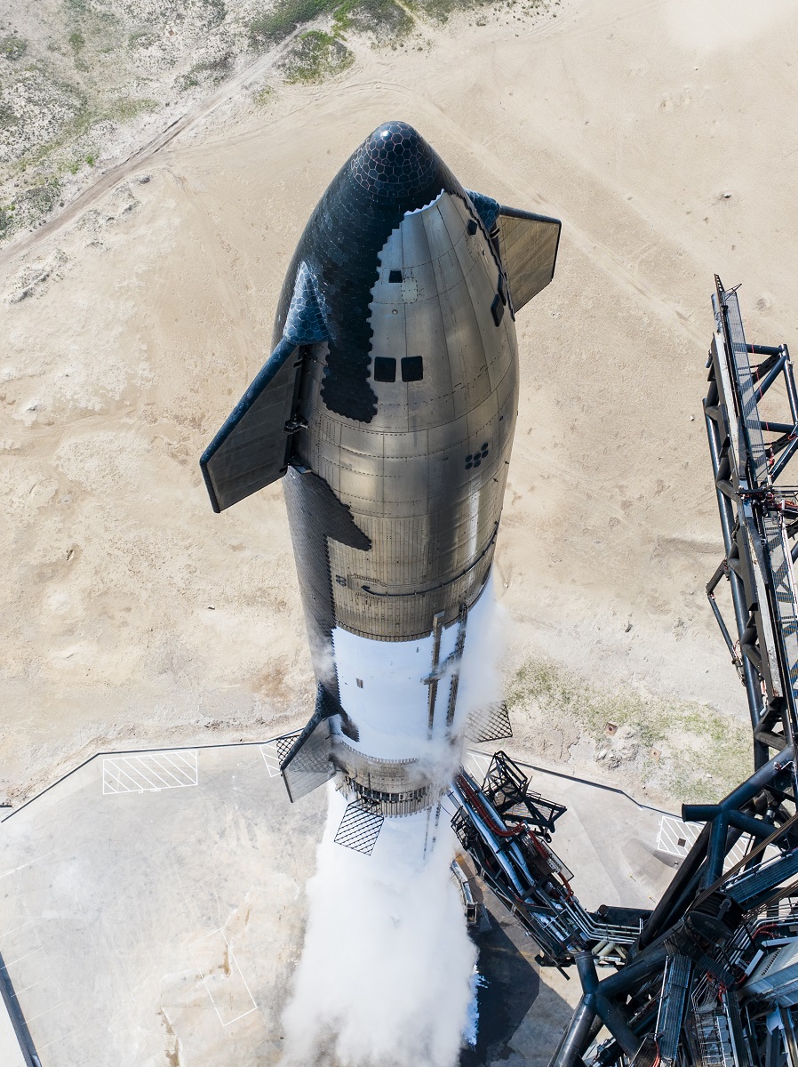 test lancio starship 4 volo