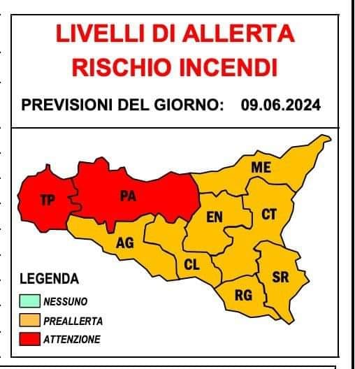 allerta incendi sicilia