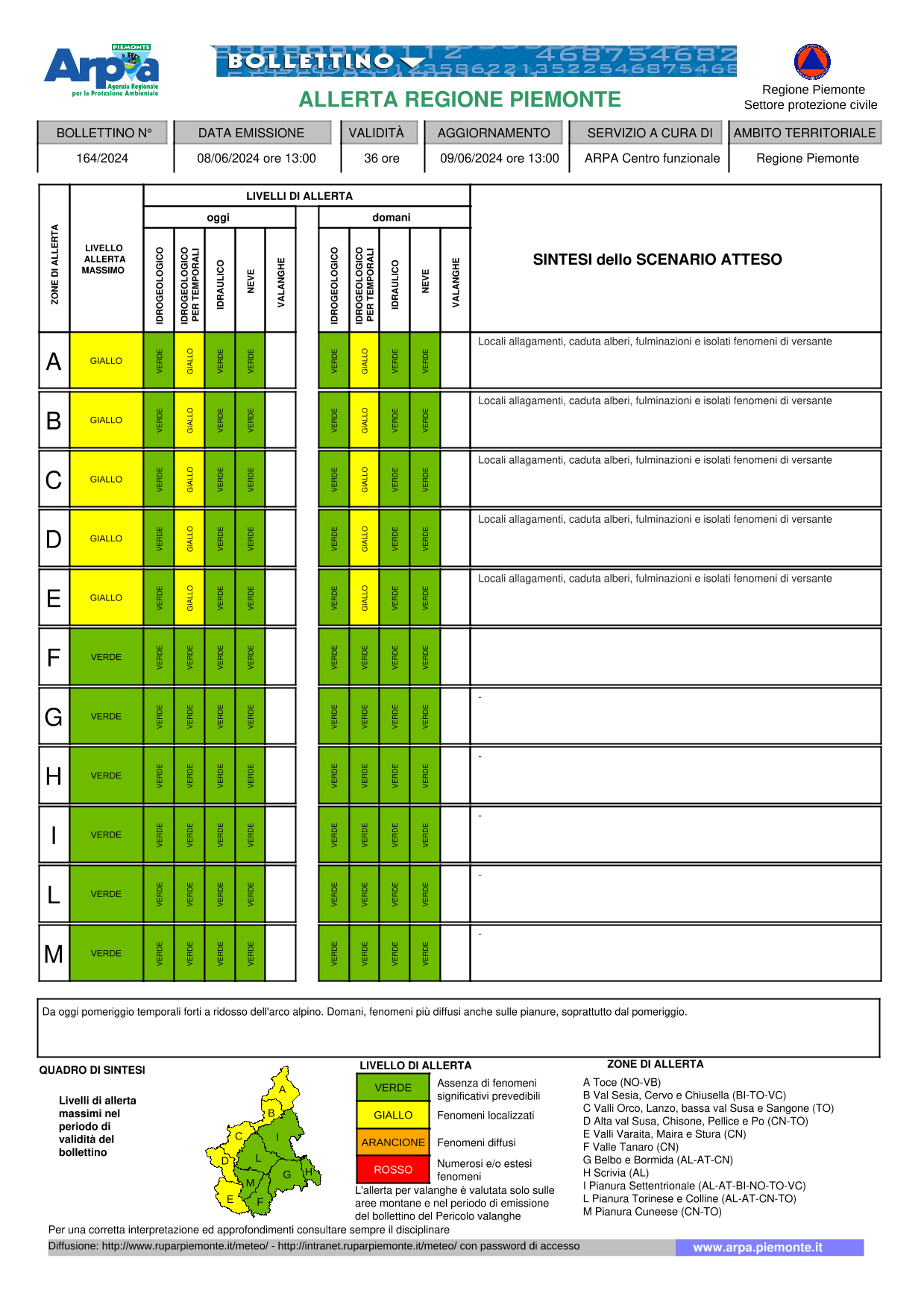 allerta meteo piemonte
